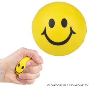 2" SMILEY FACE STRESS BALL (12 per unit), #BASQUS2 (E-57)