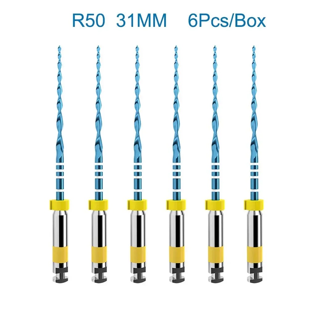 6 Pieces Orthdent Dental Reciprocating Blue Endodontic Files