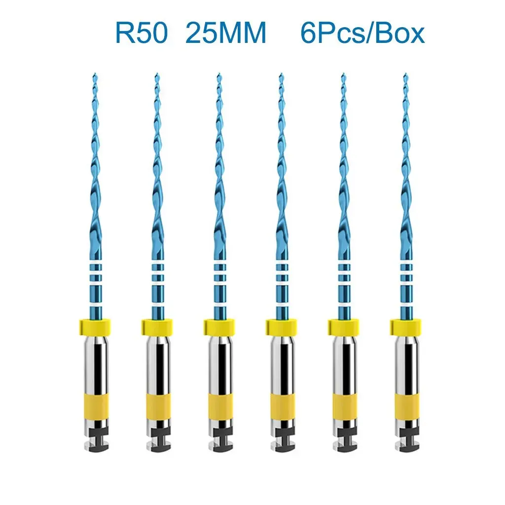 6 Pieces Orthdent Dental Reciprocating Blue Endodontic Files