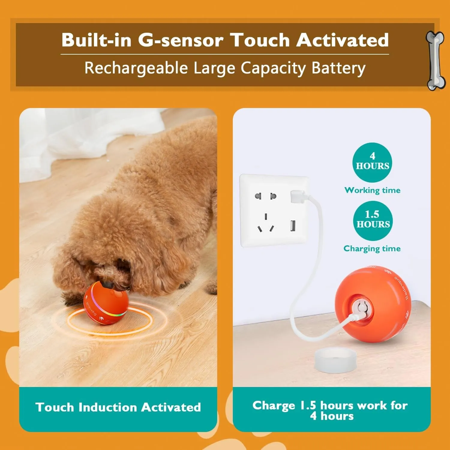 Dog Automatic Rolling Ball Toys