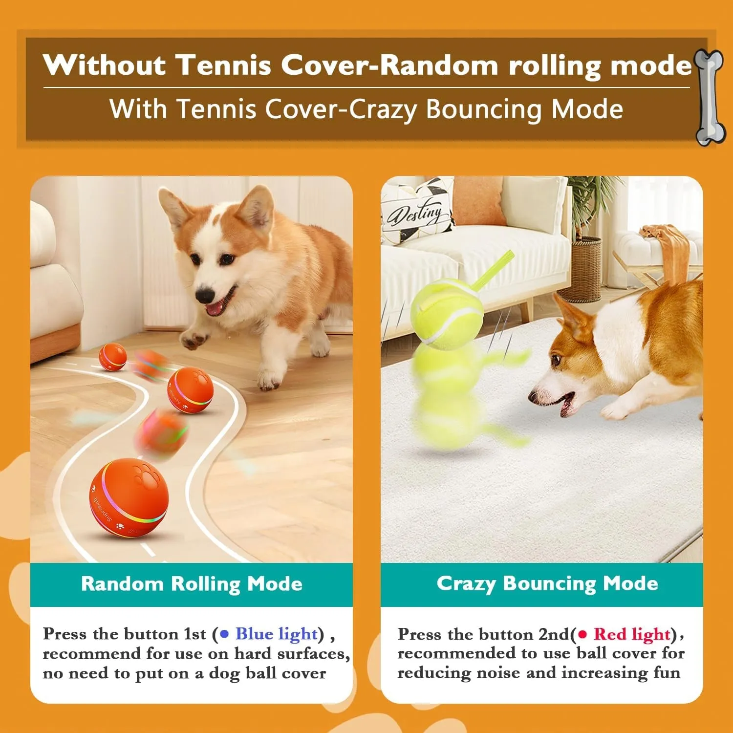 Dog Automatic Rolling Ball Toys
