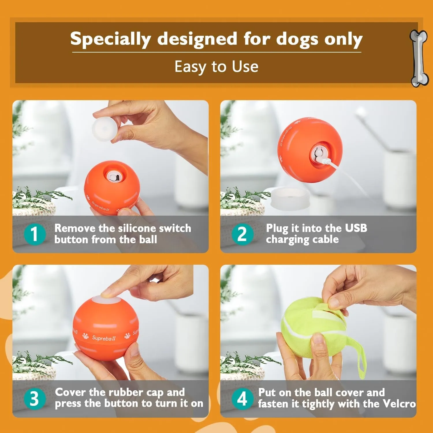 Dog Automatic Rolling Ball Toys