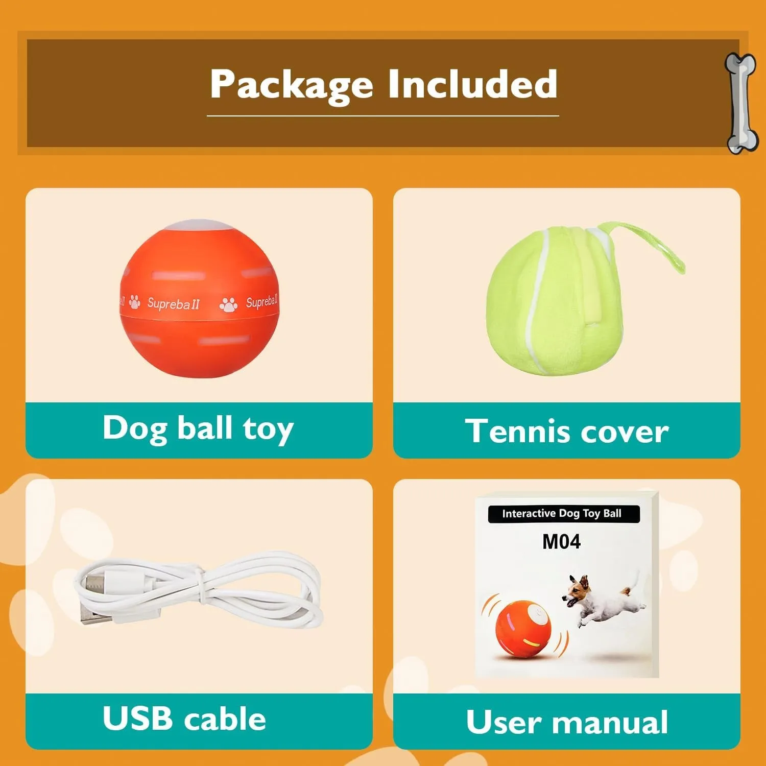 Dog Automatic Rolling Ball Toys