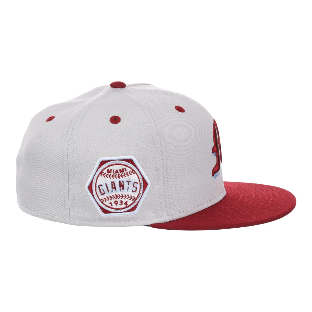 Ebbets Miami Giants NLB Storm Chasers Fitted Hat
