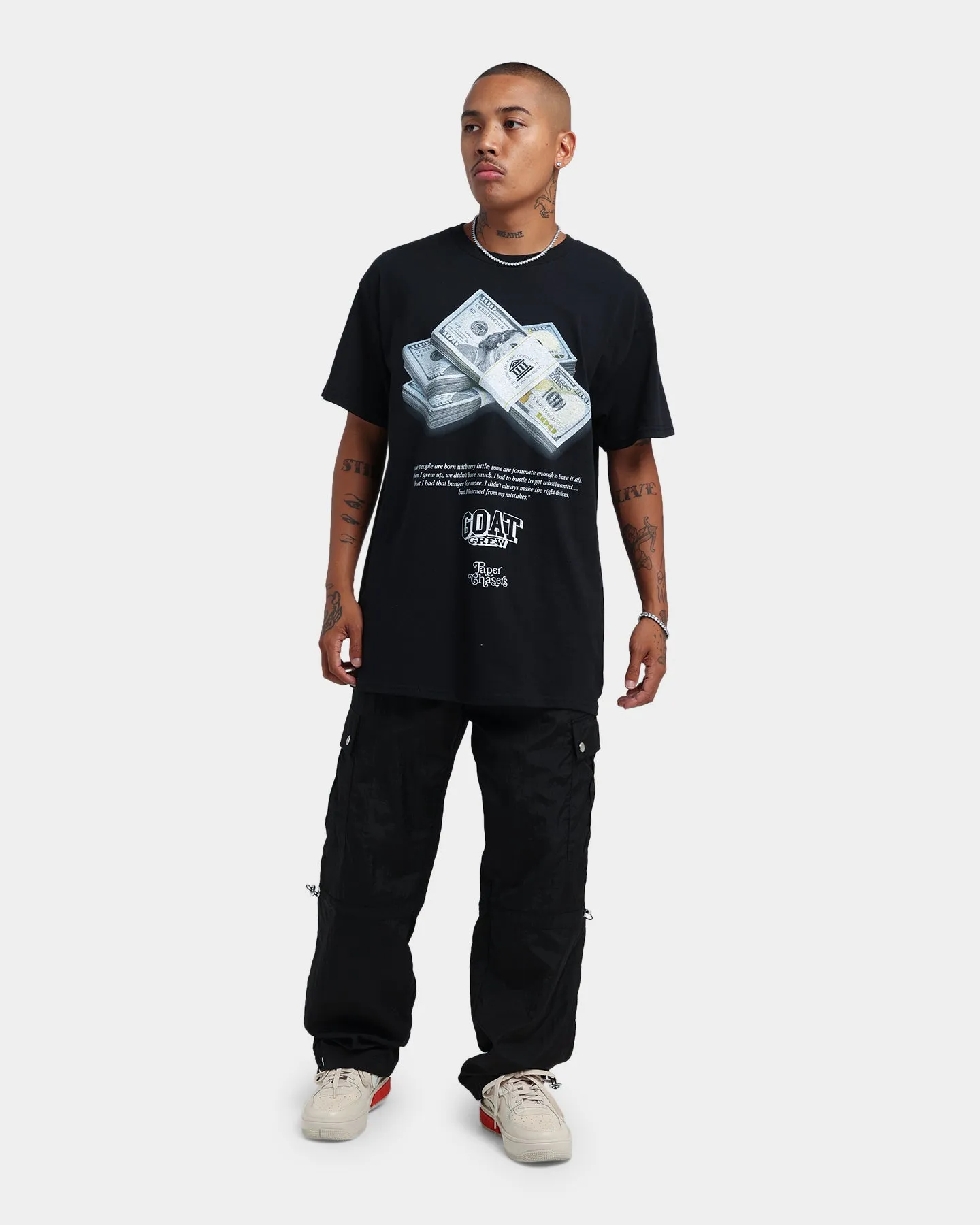 Goat Crew Paper Chasers T-Shirt Black