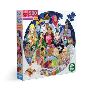 International Women's Day 500 Piece Round Puzzle