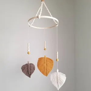 Mobile - Macrame Feathers