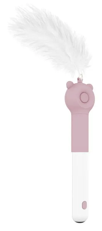 Pet Life ® 'KITIQUE" 3-in-1 Retractable and Extendable Feathered and Laser Wand Kitty Cat Teaser