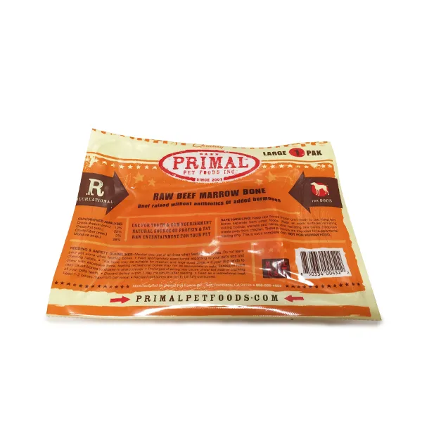 Primal Raw Frozen Beef Marrow Bone Dog Treat