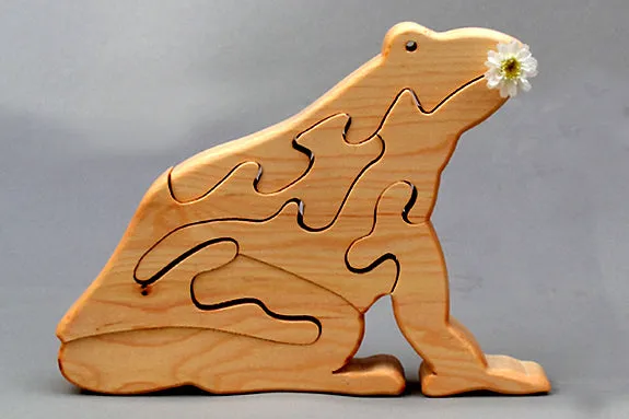 Wooden Frog Puzzle